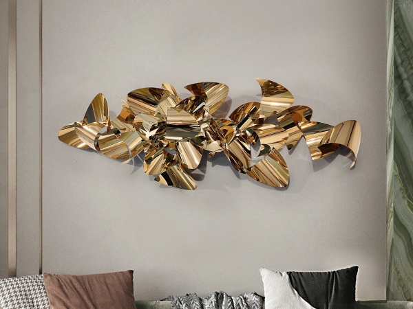 Camile Настенная скульптура золотая от интернет-магазина IDODOM.RU