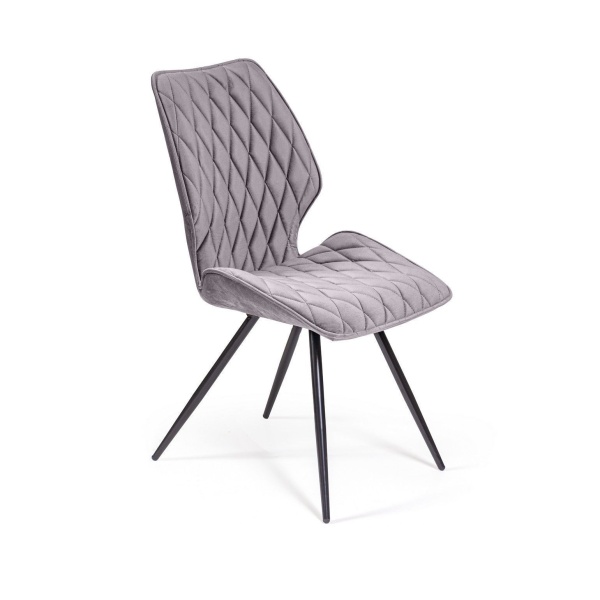 Стул Flash ромб, бархат светло-серый 26 от интернет-магазина IDODOM.RU