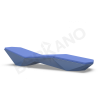 Шезлонг Quaro с подушками Wave Blue, Navy
