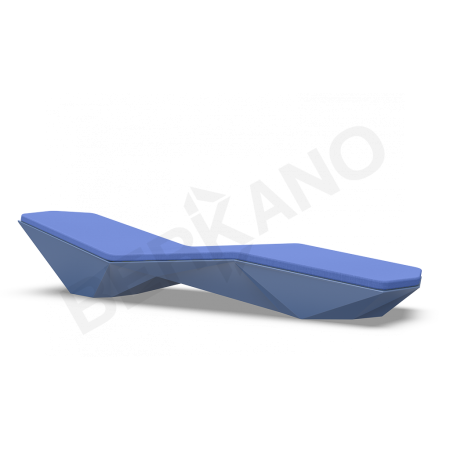 Шезлонг Quaro с подушками Wave Blue, Navy