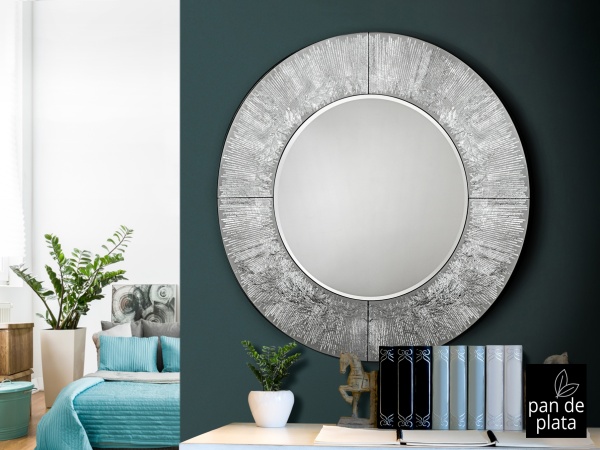 Зеркало круглое Aurora серебро от интернет-магазина IDODOM.RU