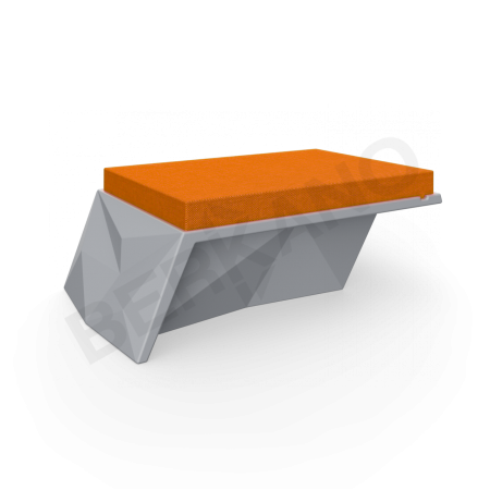 Угловой модуль Quaro с подушками Graphite, Orange