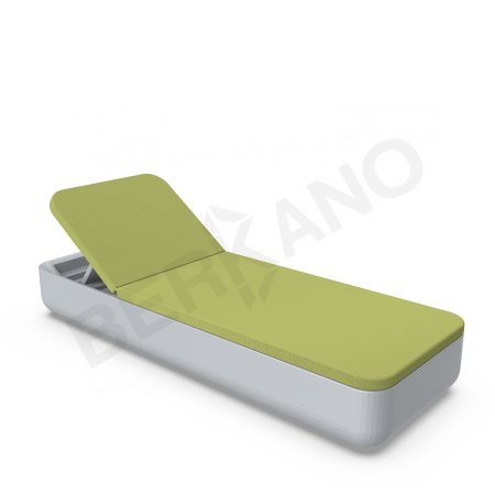 Шезлонг Grace Concrete Gray, Green
