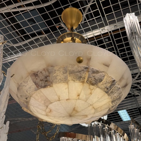 Люстра Cloyd TELEMACH C5 / Ø50 см - алебастр - латунь (арт.12346) от интернет-магазина IDODOM.RU