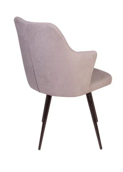 Стул поворотный на 90 градусов, функция возврата, антишум Hunt ромб, бархат пепельно-бежевый 25 / чёрный конус от интернет-магазина IDODOM.RU