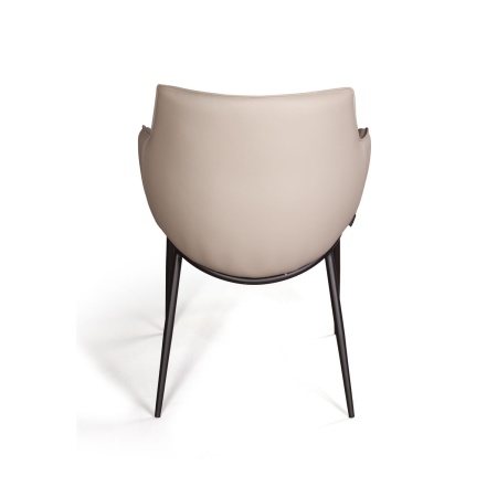 Стул с подлокотниками Sofia, экокожа soft-touch, серый от интернет-магазина IDODOM.RU