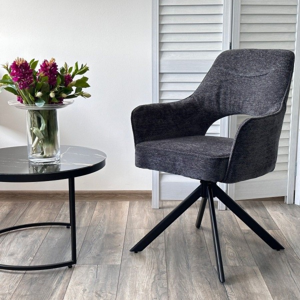 Стул Muara, букле серый, поворотно-возвратный механизм от интернет-магазина IDODOM.RU