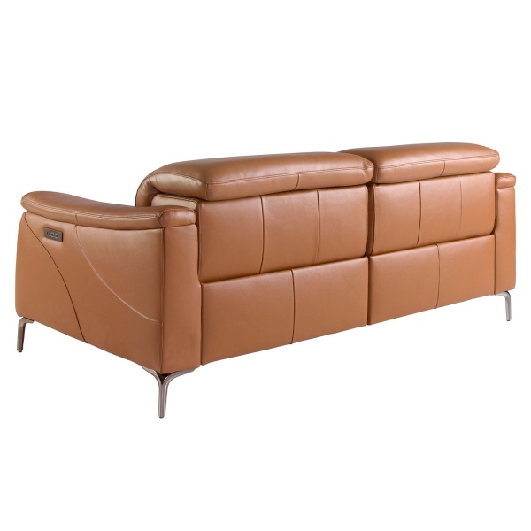 Диван 3-х местный с реклайнером 6181/KM6132-3P-M5676 из коричневой кожи от интернет-магазина IDODOM.RU