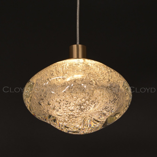 Подвесной светильник Cloyd VOCAL P1 / латунь - прозрачн. стекло (арт.11345) от интернет-магазина IDODOM.RU