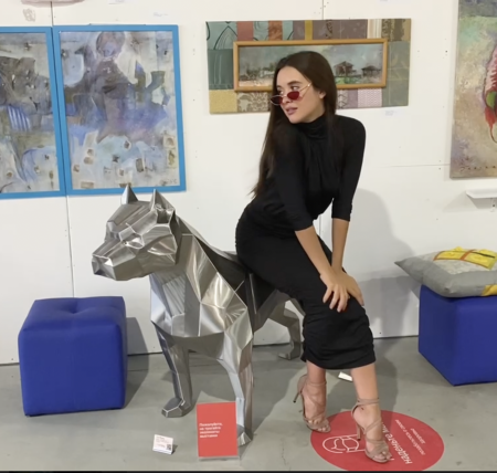 Питбуль.   Финиш: шлифовка. Цвет: серебро. от интернет-магазина IDODOM.RU