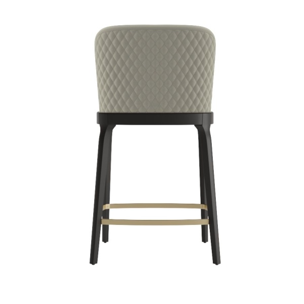 Стул полубарный Magda, массив бук, велюр бежевый от интернет-магазина IDODOM.RU