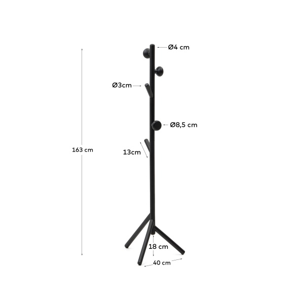 Вешалка Nadue из массива бука с натуральной отделкой 170 см от интернет-магазина IDODOM.RU