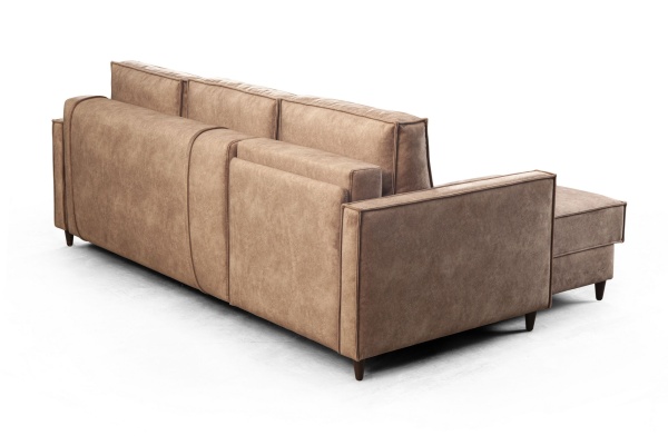 Keln диван-кровать с шезлонгом, велюр бежевый от интернет-магазина IDODOM.RU