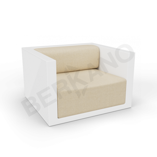 Кресло Fame с подушкой Snow White, Bone Brown