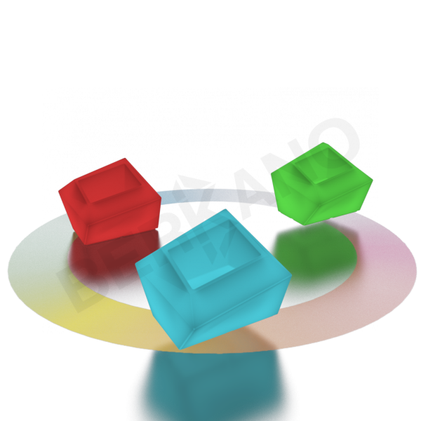 Кашпо Quaro S DB Snow White RGB ACC подсветка от батареек