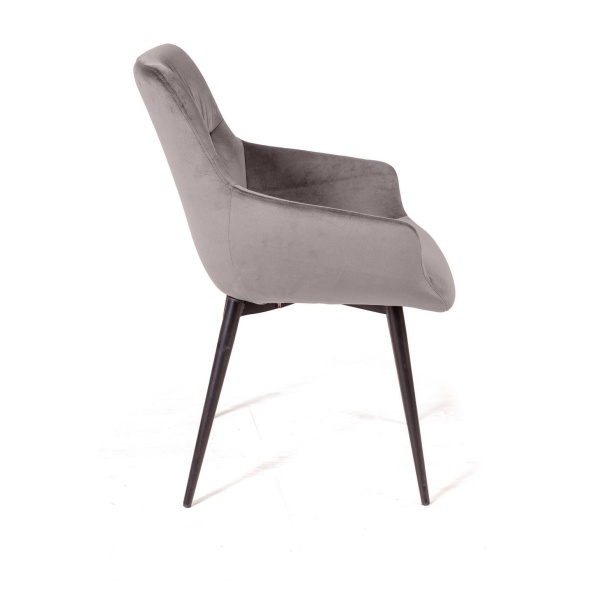 Стул Jordan, бархат светло-серый 26, опора конус от интернет-магазина IDODOM.RU