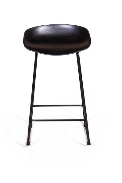 Стул полубарный Leo пластик черный от интернет-магазина IDODOM.RU