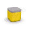 Пуф Grace желтого цвета, аксессуар серого цвета