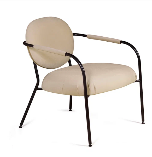 Лаунж кресло EGO, велюр бежевый от интернет-магазина IDODOM.RU