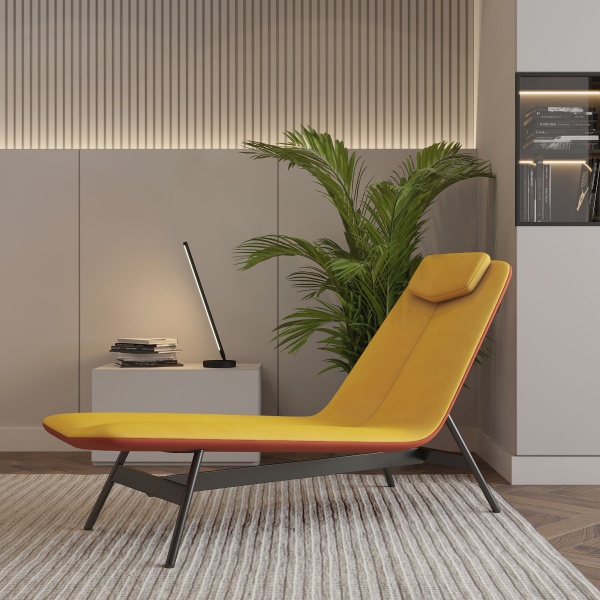 Шезлонг Sigma, желто-оранжевый от интернет-магазина IDODOM.RU