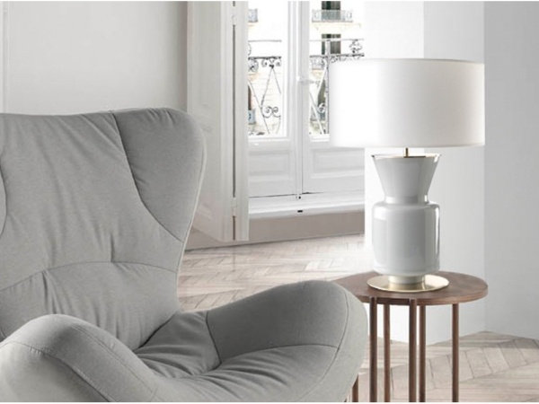 Настольная лампа Ponn хромированный металл, абажур белый 801011/36 от интернет-магазина IDODOM.RU