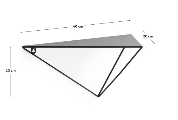 Настенная полка Upp металлическая треугольная от интернет-магазина IDODOM.RU