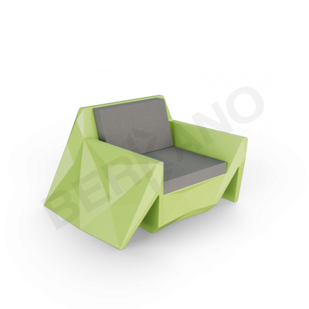 Кресло Quaro с подушками Spring Green, Graphite
