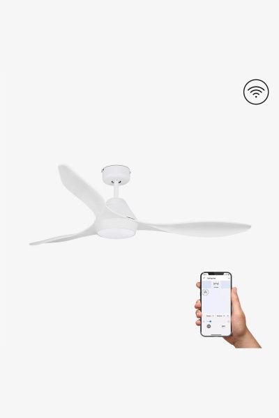 Вентилятор белый Polaris L LED DC SMART от интернет-магазина IDODOM.RU