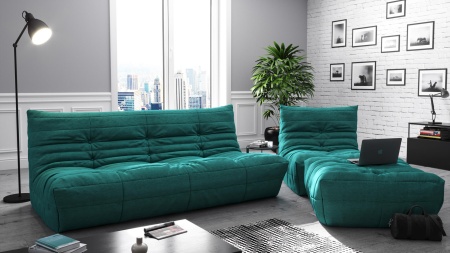 Пуф ДеФранс™️ 90/90 - Хеппи велюр