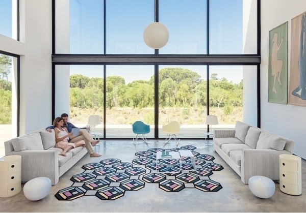 Ковер Parquet Tetragon Blue 147x213 от интернет-магазина IDODOM.RU