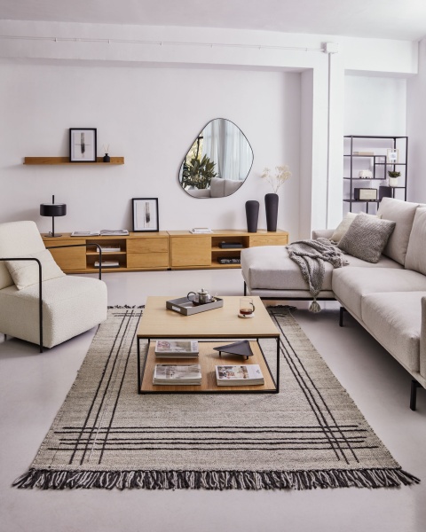 Abilen Подставка для TV из дуба Abilen с 2 ящиками 200 x 43,6 см от интернет-магазина IDODOM.RU