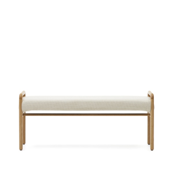 Скамейка Macaret со съемным чехлом из массива дуба с натуральной отделкой 120 см от интернет-магазина IDODOM.RU