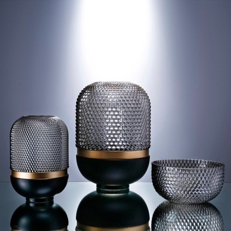 Ваза Cloyd DOTT Vase / выс. 10 см - сер. стекло (арт.50028) от интернет-магазина IDODOM.RU