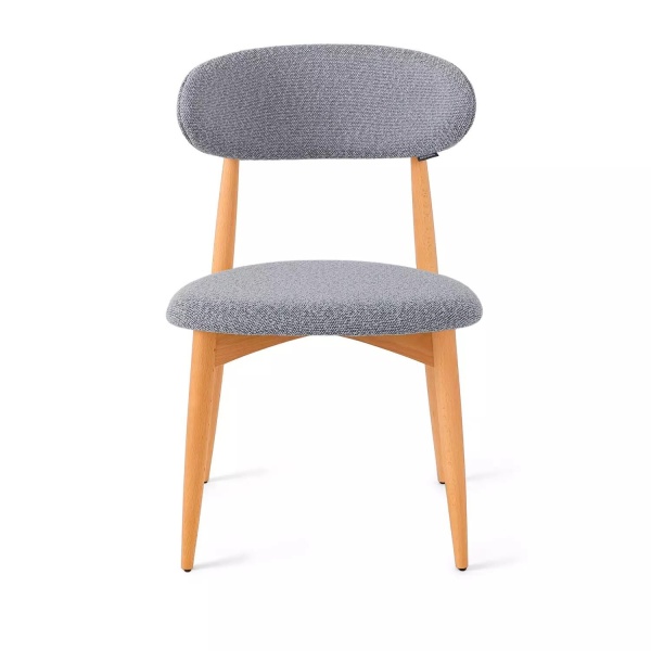 Стул Paolo, бук натуральный, ткань, серый от интернет-магазина IDODOM.RU