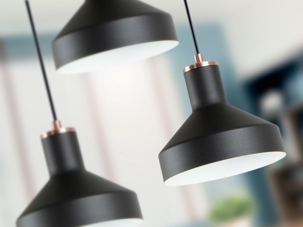 Irias Люстра 3L черный/медный D45 от интернет-магазина IDODOM.RU