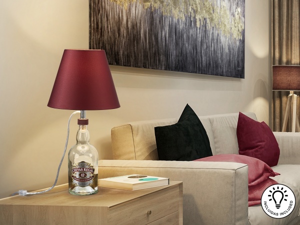 Настольная лампа Liquor Dessert Kit гранатовый абажур от интернет-магазина IDODOM.RU