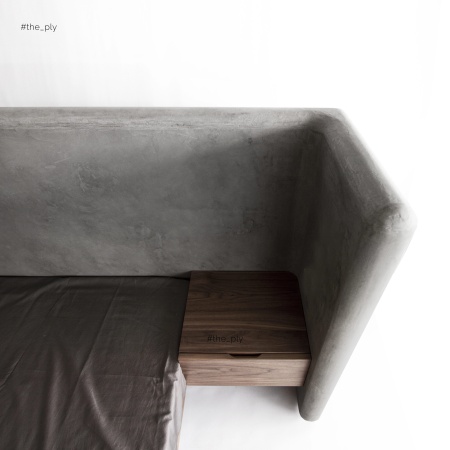 Кровать Stone_B2M с П-образным изголовьем и тумбочками от интернет-магазина IDODOM.RU