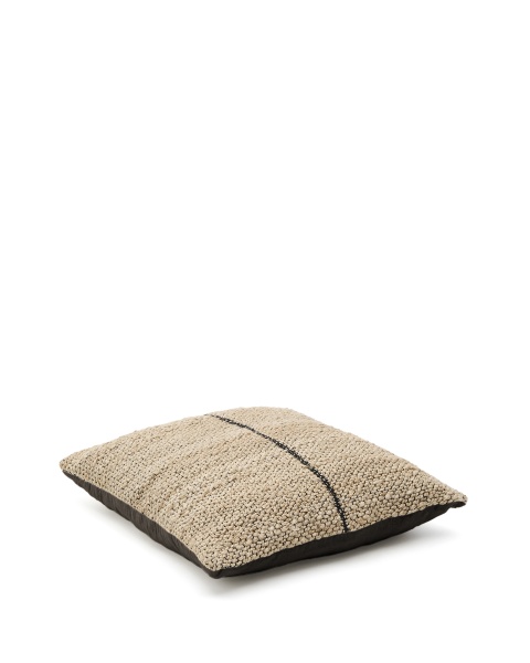 Чехол для подушки Lirta из джута с контрастной отделкой 70 x 70 см от интернет-магазина IDODOM.RU