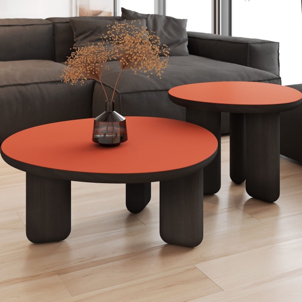 Журнальный столик Momo D600 массив / пластик fenix грейпфрут от интернет-магазина IDODOM.RU