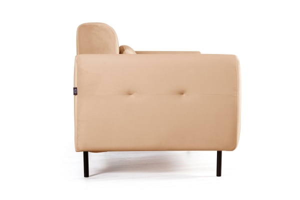 Siena диван-кровать прямой с подлокотниками, бархат бежевый 5 от интернет-магазина IDODOM.RU