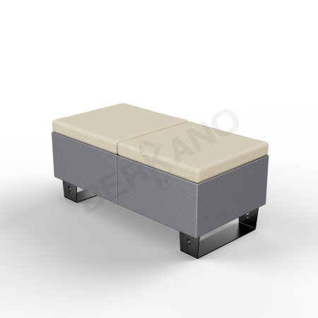 Скамейка Brick 120 Black Granite, Bone Brown