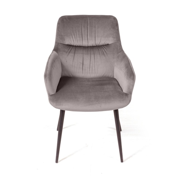 Стул Jordan, бархат светло-серый 26, опора конус от интернет-магазина IDODOM.RU