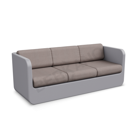 Диван Grace с подушками Concrete Gray, Cappuccino