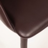 Стул  с подлокотниками GIO, кожа коричневый от интернет-магазина IDODOM.RU
