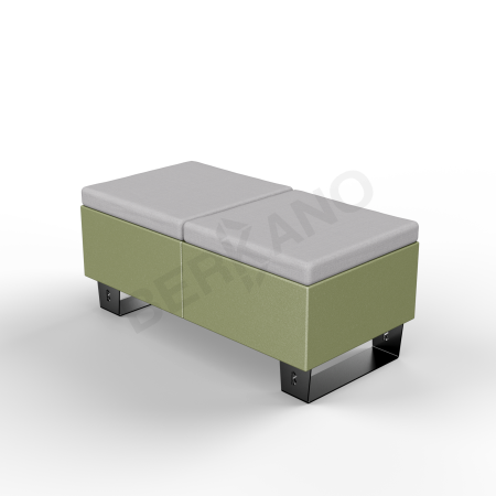 Скамейка Brick 120 Olive green, Gray