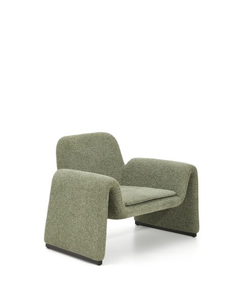 Кресло Melvia из зеленого шенилла от интернет-магазина IDODOM.RU