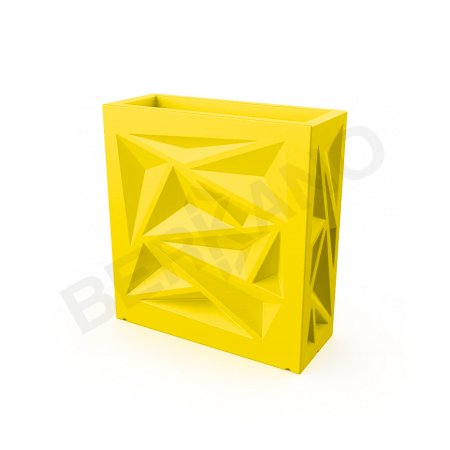 Кашпо Icelandic Square DB Yellow