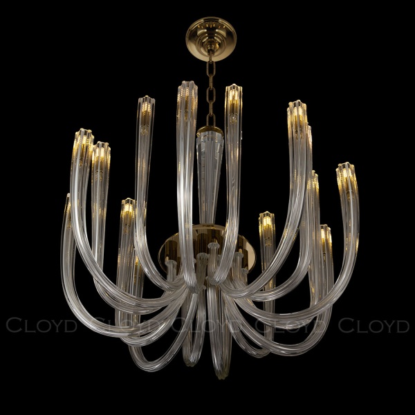 Люстра Cloyd AEDA C16 / Ø70 см - золото (арт.11662) от интернет-магазина IDODOM.RU