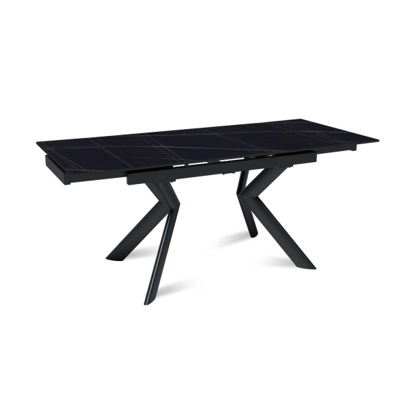 Стол раскладной Bridge (120+30+30), керамика матовая Black Gold от интернет-магазина IDODOM.RU