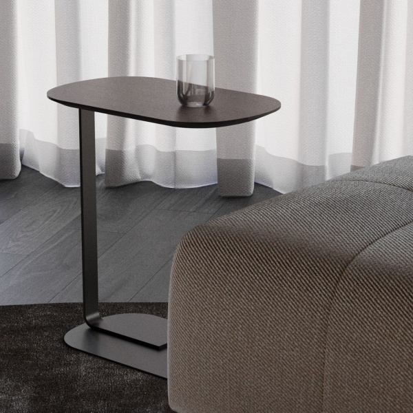 Журнальный столик приставной Side шпон горький шоколад от интернет-магазина IDODOM.RU